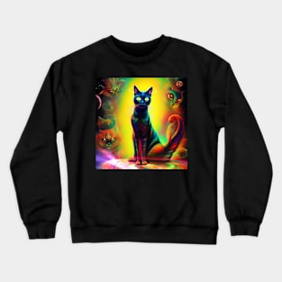 Cosmic Kat and her Pride Crewneck Sweatshirt